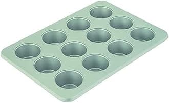 KitchenAid 12-Cup Nonstick Aluminized Steel Muffin Pan, Dishwasher Safe, Pistachio