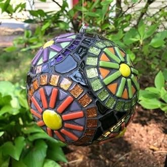 Youway Style Mosaic Tiles for Crafts Bulk,200g Mixed Colors Mosaic Glass Pieces,Strips Shapes Glass Tiles for DIY Crafts Art,Mosaic Supplies and Mosaic Projects (Multi-Blue)