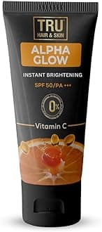 TR.U HAIR & SKIN Alpha Glow Instant Brightening SPF 50 | PA+++ | 50gm