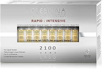 LABO Crescina Transdermic RAPID-INTENSIVE Follicular Islands Anti Hair Loss Treatment 2100 Man 40 Vials Anti Hair Loss Treatment