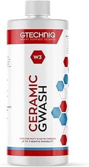 Car Shampoo, 2-in-1 Ceramic GWash and Hydrophobic Coating for Car Cleaning 500ml | Advanced Car Care Solution Cleans and Repels Dirt, Long Losting Protection and Shine, Easy to Apply