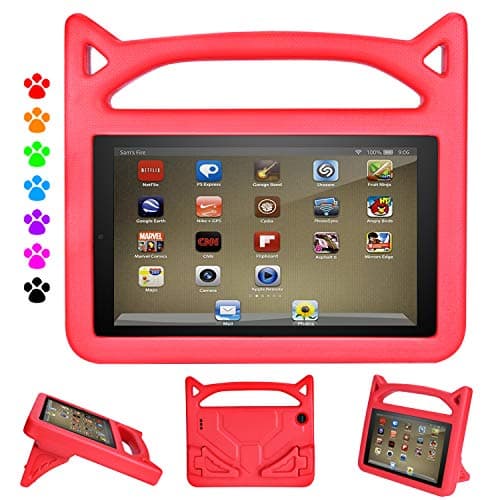 Case for Fire HD 8 Tablet (Compatible with 6th/7th and 8th Generation Tablets,2016/2017 and 2018 Releases) - Dinines Shockproof Lightweight Durable Kid-Proof Cover Case for All-New Fire HD 8 Tablet