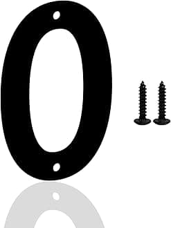 28 Inch Metal House Numbers Letters, Black House Address Letters, Outdoor Mailbox Numbers, Modern Metal Address Number Letter for Homes, Apartments, Farms, Outside (0)
