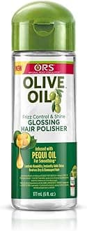 Olive Oil Frizz Control and Shine Glossing Hair Polisher 6 Ounces.