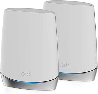 Orbi Whole Home Tri-Band Mesh WiFi 6 System (RBK752) – Router with 1 Satellite Extender | Coverage up to 5,000 sq. ft., 40 Devices | AX4200 (Up to 4.2Gbps)