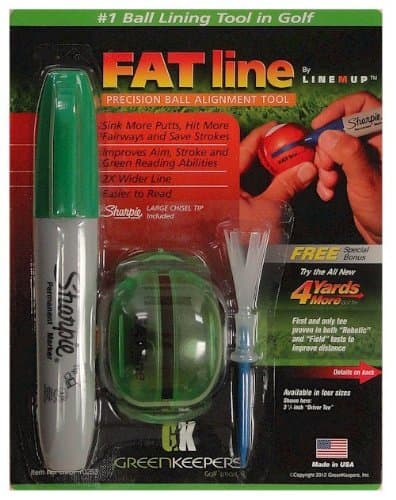 Fat Line Precision Golf Ball Alignment Tool Green