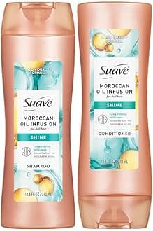 Moroccan Oil Infusion Shampoo & Conditioner Set - Argan Oil for Damaged, Dry Hair, Shine & Healthy Locks, 12.6 Oz (2 Pieces)
