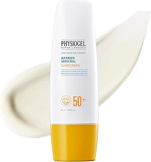 Physiogel Lightweight Moisture Korean Sunscreen, Broad Spectrum SPF 50+, Water Resistant & Safe for Sensitve Skin, Reef Friendly, Paraben-Free, Dermatologically Tested, Korean Skin Care.