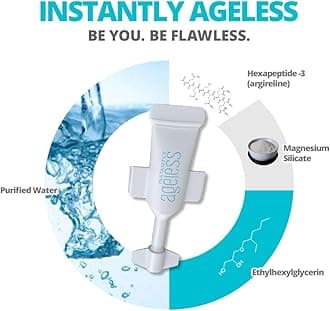 Instantly Ageless Facelift - Instant Eye Bag Remover Puffiness - 10 Vials - Instant Under Eye Bags Remover - Wrinkle Tightener - Instant Wrinkle Remover for Face Instant Lift
