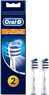 Oral-B Trizone Toothbrush Heads Replacement Refills for Electric Rechargeable Toothbrush, Bristles Sweep in-Between Teeth for a Deep Clean, Pack of Two