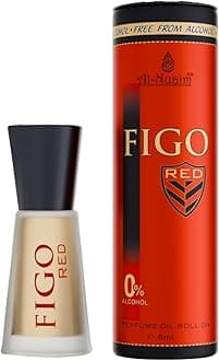 Al Nuaim Figo Red 6ml For Men & Women | Alcohol Free Attar Roll On | Concentrated Perfume Oil | Premium-Grade Oriental Attar | Long Lasting Fragrance