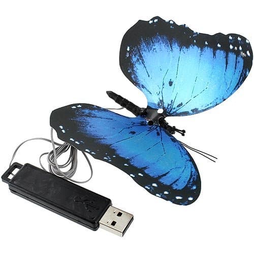 USB Moving Butterfly - Blue Morpho