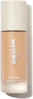 Skinfinite Hydrating Foundation Flawless Dewy Foundation Hydrating Coverage Invisible Pore Concealer Pore-less Non-Greasy Lightweight Natural Soft Liquid Foundation-Shell