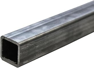 Speciality Metals MILD Steel ERW Box Section Square Hollow 20MM to 70MM - 1 Metre (100cm) Lengths (20mm x 20mm x 2mm Box), Black