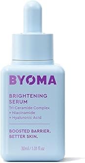 BYOMABrightening Serum - Barrier Repair Serum - Brightening & Hydrating Face Serum with Hyaluronic Acid, Niacinamide & Ceramides - Hyaluronic Acid Serum For Face, Glowing, Radiant Skin - 1.01 fl. oz