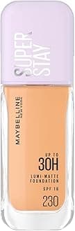 Maybelline New York Super Stay Lumi-Matte Liquid Foundation For All Skin - 230, Up To 30H Long Wear, Water&Transfer Proof. Full Comes With Non-Comedogenic & Vegan Formula | 35Ml