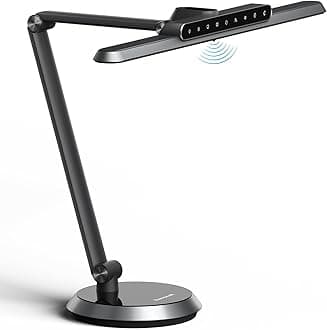 Honeywell Desk Lamp for Home Office, H9 Sunturalux™ Eye-Caring LED Desk Light, 1000LM Dimmable Desk Lamp with Timer and Auto-Sensing, Adjustable Desk Reading Light or Study, Cumputer, Architect