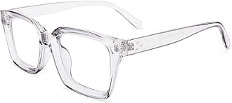 COASION Classic Non-prescription Clear Lens Eyeglasses for Women Thick Square Frame Eyewear
