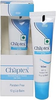 Prime World Chaptex SPF 15 Lip Care Lip Balm | Paraben-Free, 10g, White