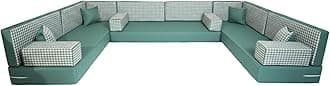 arabicsofa Middle Eastern Moroccan Majlis Seating – U Shaped Arabic Floor Cushion for Living Room – Sectional Sofa Set