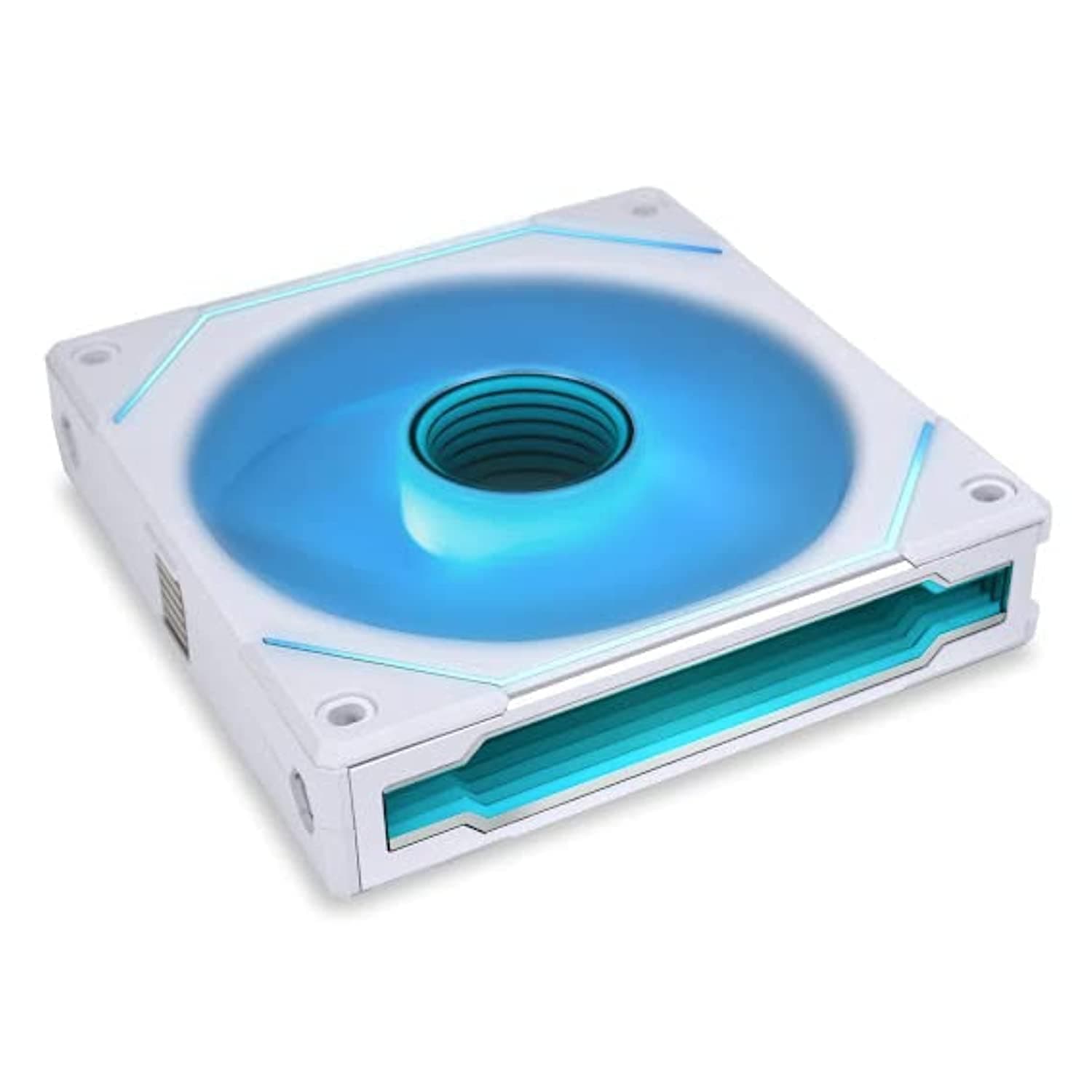 UNI Fan SL-Infinity 120-Single Pack-ARGB Fan-Infinity Mirror-Daisy-Chain Design-Customizable Lighting Effects-One Cable Connection-Without Controller-White-(UF-SLIN120-1W)
