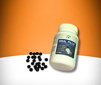 Ideal Pills For Pigeons,Herbal Supplement,Stimulates Appetite,Aids Growth,Supports Digestion,Molting Season Support,50 Tablets(Pack Of 1)