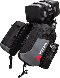 TUSK Excursion Rackless Luggage System w/X-Small Dry Duffel & Bottle Holders 690-701 Heat Shield Black/Grey