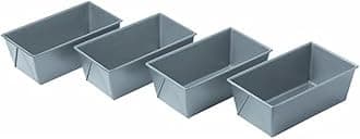 Chicago Metallic Commercial II Non-Stick Mini Loaf Pans, 5-3/4 by 3-1/4 by 2-1/4-Inch, Gray (Pack of 4)