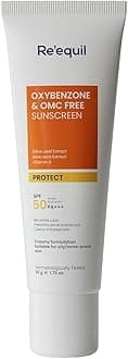 Oxybenzone and OMC Free Sunscreen For Oily, Sensitive & Acne Prone Skin, SPF 50 PA+++ - 50g