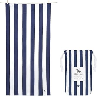 Dock & BayCustomized Beach Towel - Quick Dry, Sand Free - Compact, Lightweight - 100% Recycled - includes Bag - Cabana - Whitsunday Blue- Large