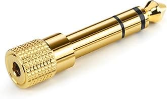 Ancable Headphone Adapter 3.5mm Female to 6.35mm Male, 1/4 inch to 1/8 inch Stereo Aux Jack Headphone Adapter Gold Plated 6.35mm to 3.5mm Jack Converter for Digital Piano, Keyboard, etc