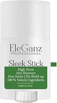 Eleganz Sleek Stick | Hair Wax Stick | High Shine | Sets Flyaways | Non Sticky | No Build-up | 100% Natural Ingredients | 65 ml