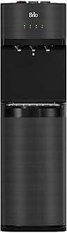 Brio Bottleless Water Cooler Dispenser w/ 4-Stage Filters (Included) removes PFAS & Microplastics for Clean Drinking Water, NSF Certified | 3 Temp (Hot, Room, Cold) w/Child Safety Lock & LED Display