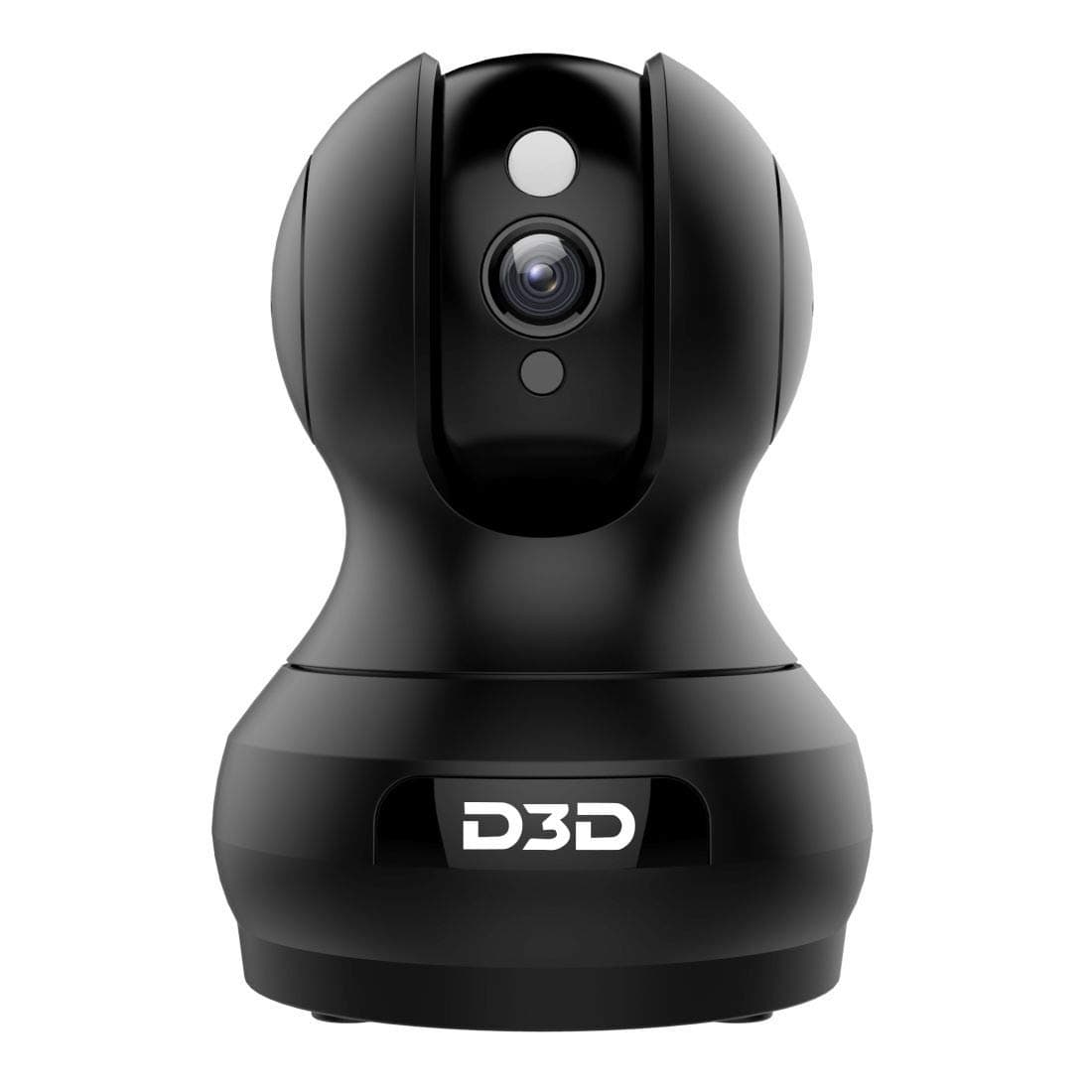 D3D D8801 2MP (1920x1080P) WiFi Security Camera with Cloud Storage & Alexa Support (Black)