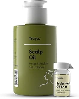 Scalp Oil With Booster Oil Shots For Healthy Scalp, Contains Coconut Oil, Bhringraj Oil For Hair Growth, Bergamot Essential Oils, Orpl, And Ylang Ylang (87Ml)