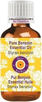 Deve Herbes Pure Benzoin Essential Oil (Styrax benzoin) Steam Distilled 30ml (1 oz)