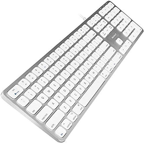 MACALLY Premium Wired Mac Keyboard with Numeric Keypad and 2 Port Hubs - Compatible Wired Mac Mini/Pro, iMac, M...