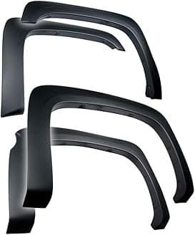 Tyger Auto TG-FF6C4298 for 2007-2013 Chevy Silverado 1500 5.8' Short Bed (NOT for Sierra) | Excl. 2007 Classic models | Paintable Fine-Textured Matte Black Factory Style Fender Flare Set, 4 Piece