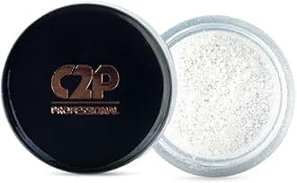 C2P Pro Eyeshadow Pigment for Eye Makeup - 2g | Long-Lasting and Highly Pigmented Loose Precious Pigments with Metallic Effect | Cosmetics For Women and Girls (Silver Duo 152, 02 Gram)