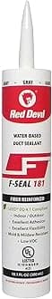 Red Devil 0846DX F Seal 181 Water Based Duct Sealant, 10.1 Oz., Gray