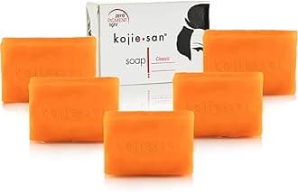 Skin Brightening Soap - Original Kojic Acid, Dark Spot Remover Bar Soap with Coconut & Tea Tree Oil - 135g x 5 Bars