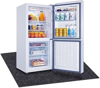 Under Beverage Refrigerators Mat,Slip Resistant,Absorb Water,Protects Floor from Water,and Spills,Slip Resistant and Waterproof(Fridge Mat:24inches x 24inches)