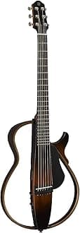 SLG200S TBS Steel String Silent Guitar with Hard Gig Bag, Tobacco Sunburst