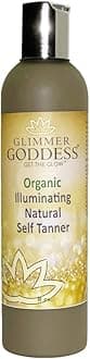 Glimmer Goddess Organic Self Tanner - (Dark) Natural Tanning Lotion 8 oz