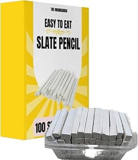 Slate Pencils - 1kg Box | Premium Natural Slate Sticks with Earthy Texture | Non-Toxic, Safe Chalk Sticks (5 kg)