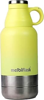 Melbify 3-in-1 Flask with Storage Bowls| Vacuum Flask |Melbiflask Water Bottle | Thermosteel Insulated Flask | 1 Litre | Hot&Cold Water,Coffee,Tea,Milk,Soup|Best Flask for Babies,Office&Travel