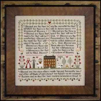 Beatitudes Cross Stitch Chart
