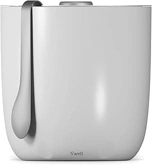 - Ice Bucket with Tongs, 68oz, Angel Food