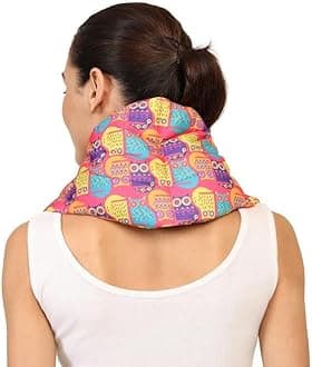 Oscar Home Microwavable Heating Pad for Menstrual Pain Relief, Moist Heat for Cramps, Muscles, Joints, Back, Neck and Shoulders, Heat Compress Pillow, Hot and Cold Therapy (Design 4)