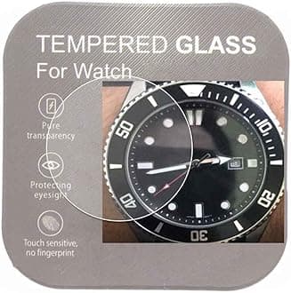 SINO-SKY [2-Pcs ] For Casio MDV106-1AV Watch Screen Protector,2.5D Rounded Edges 9H Premium Real Tempered Glass Screen Protector Anti Scratch,Anti-fingerprint Bubble-free MDV106